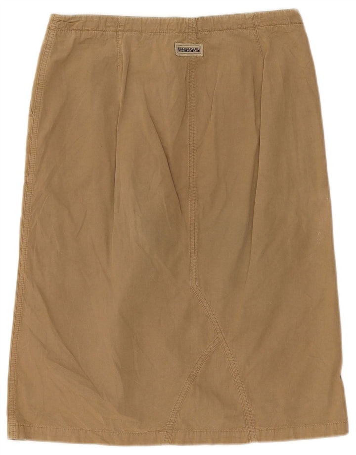 Napapijri Damen Midirock IT 44 Medium W32 Braune Baumwolle