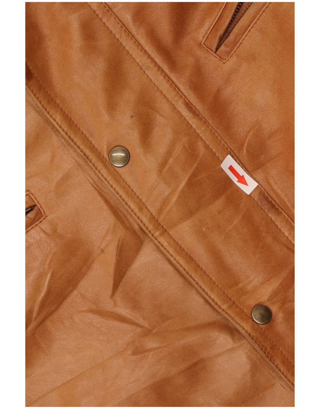 Vintage Herren Lederjacke UK 38 Medium Beige Leder