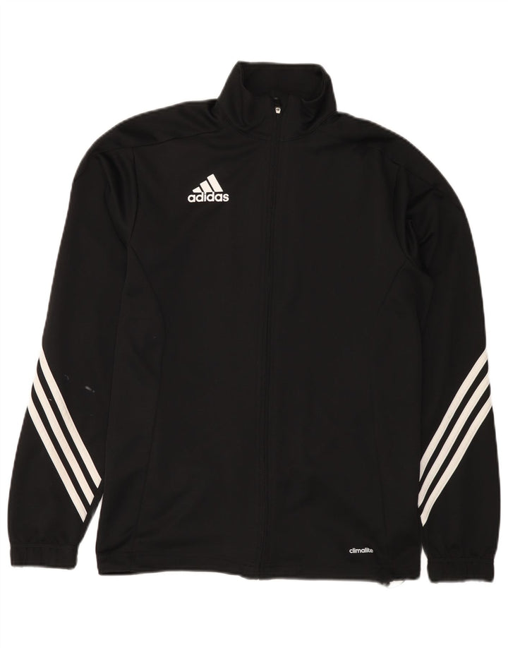 Adidas Herren Climalite Trainingsanzug Top Jacke Small Schwarz Polyester