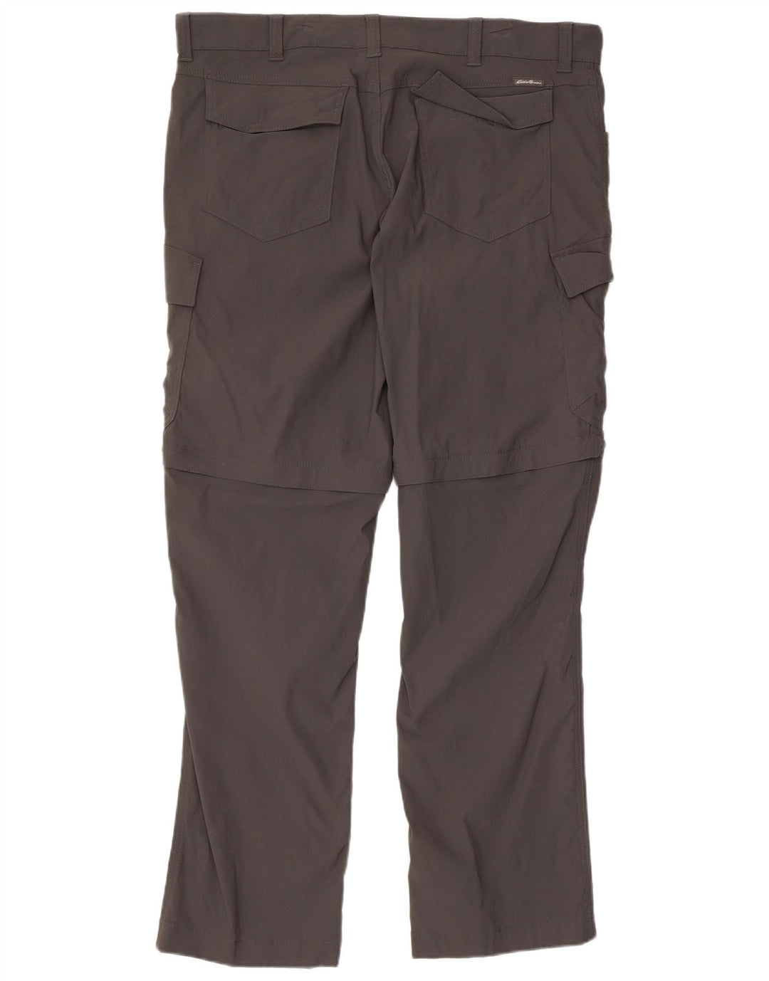 EDDIE BAUER Gerade Cargohose für Herren, W36, L32, graues Nylon