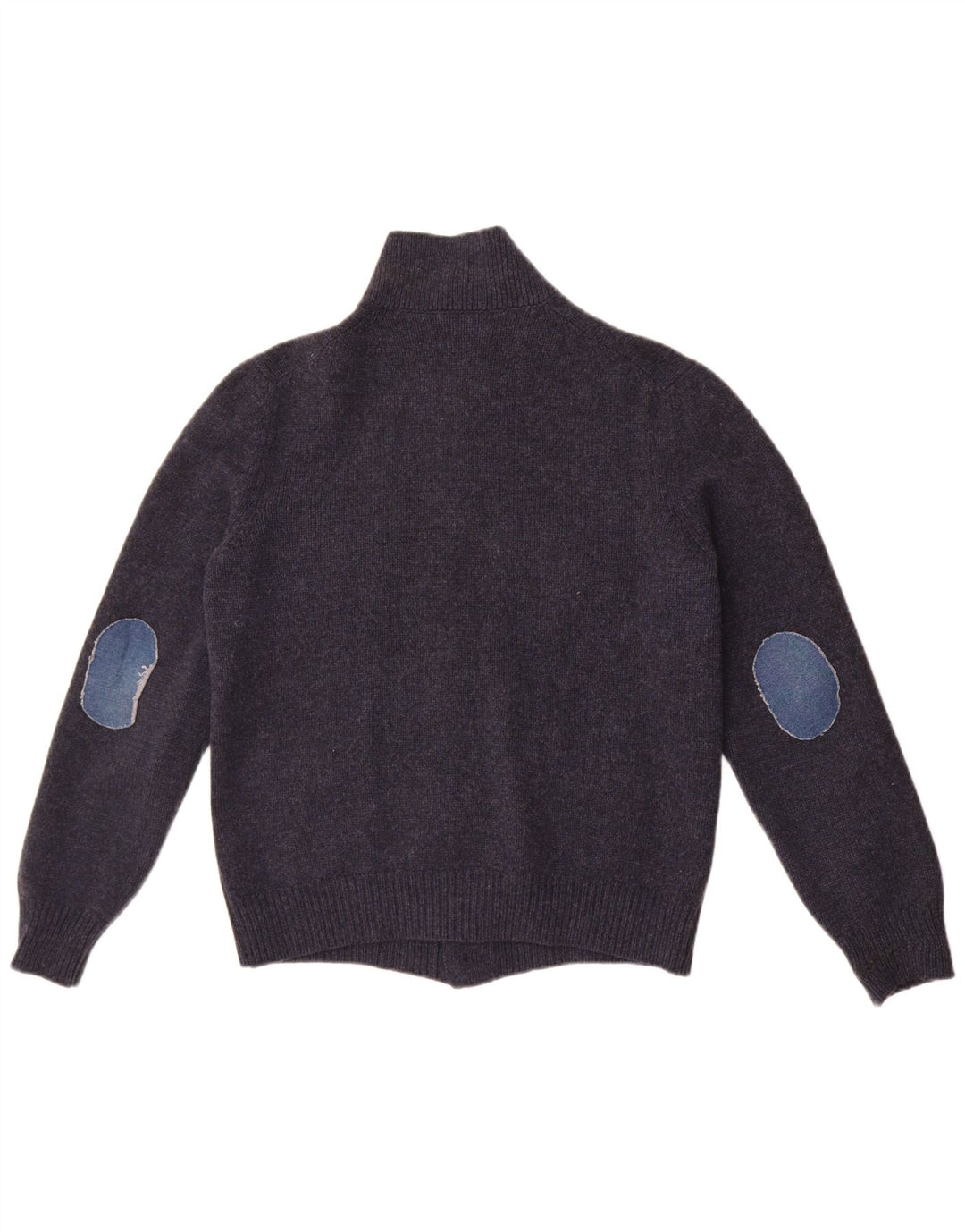 Herren-Strickjacke im Militärstil, Größe S, Marineblau