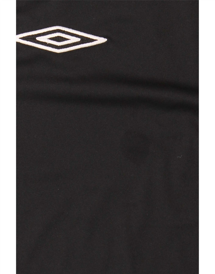 Umbro Herren-Grafik-T-Shirt-Oberteil XL, schwarzes Farbblock-Polyester