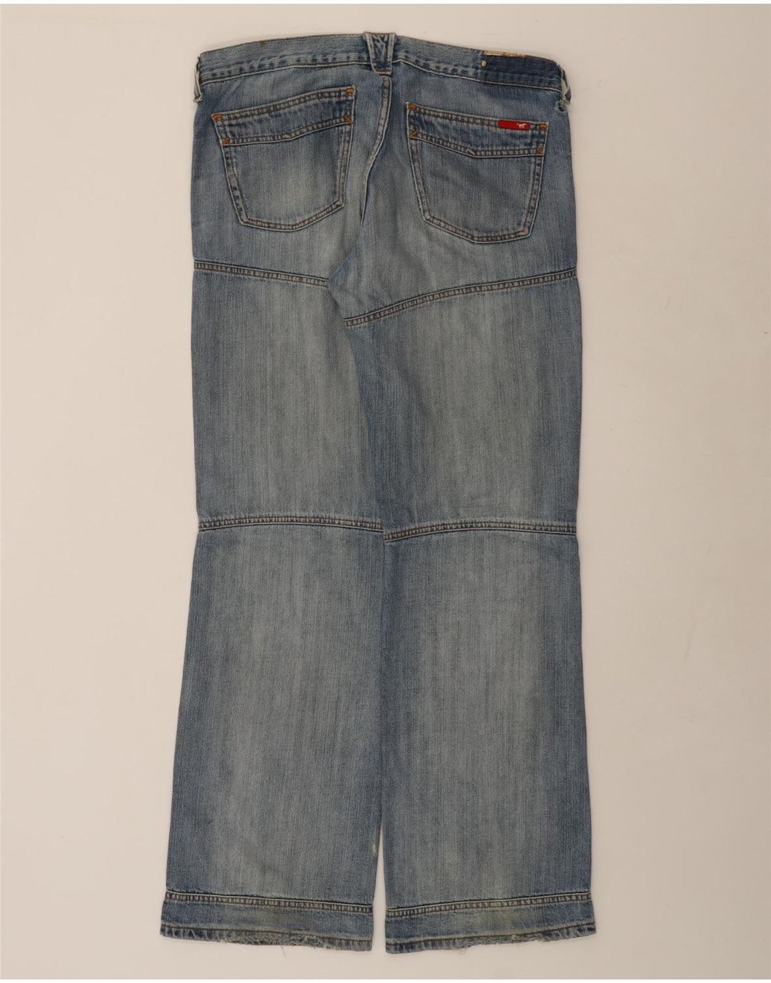 MUSTANG Herren Workwear Straight Jeans W33 L34 Blaue Baumwolle