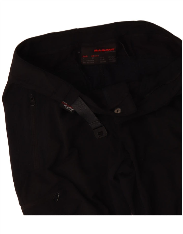 MAMMUT Damen Straight Cargo Freizeithose W32 L30 Schwarz Colourblock