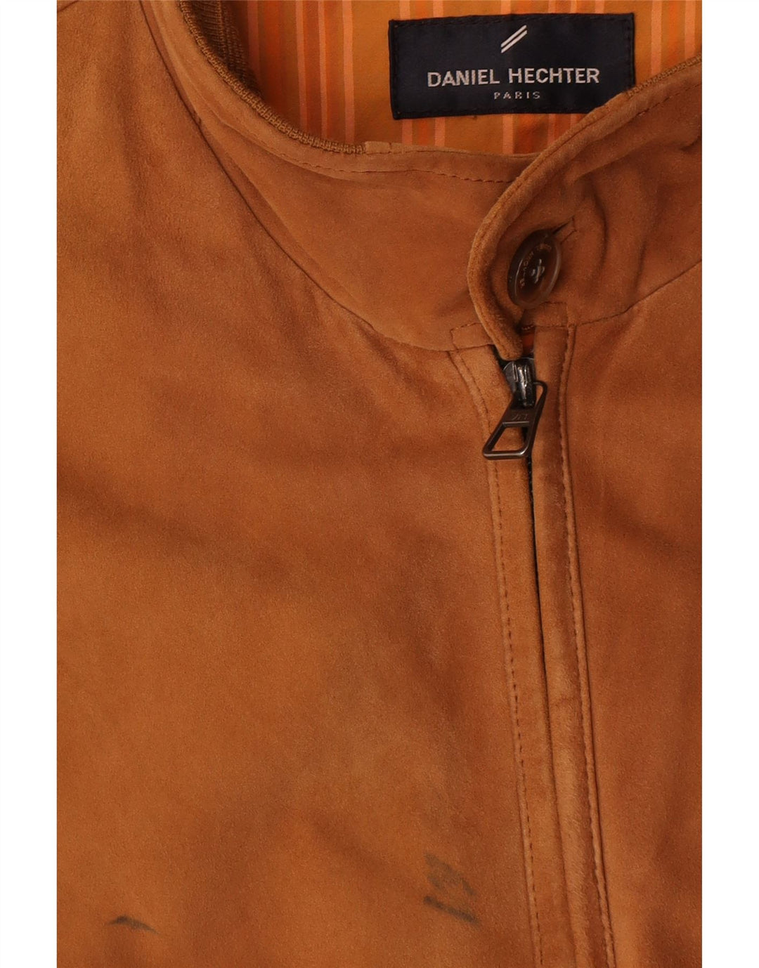 Daniel Hechter Herren Wildleder Bomberjacke UK 40 Großes braunes Leder