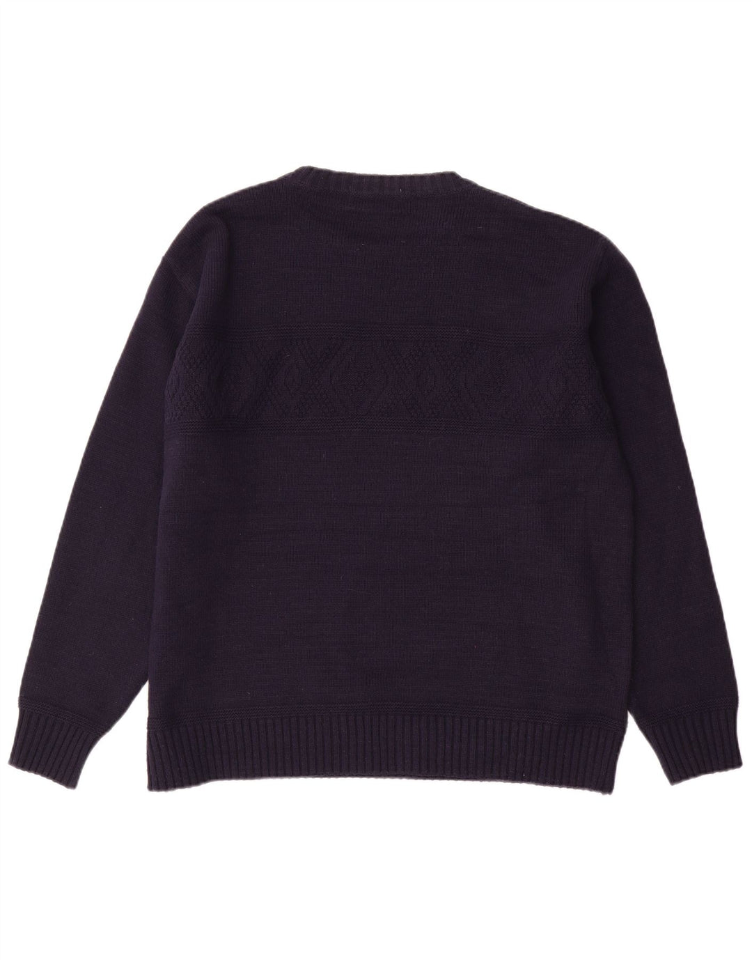 Marks & Spencer Herren-Pullover mit U-Boot-Ausschnitt, groß, marineblaues Acryl