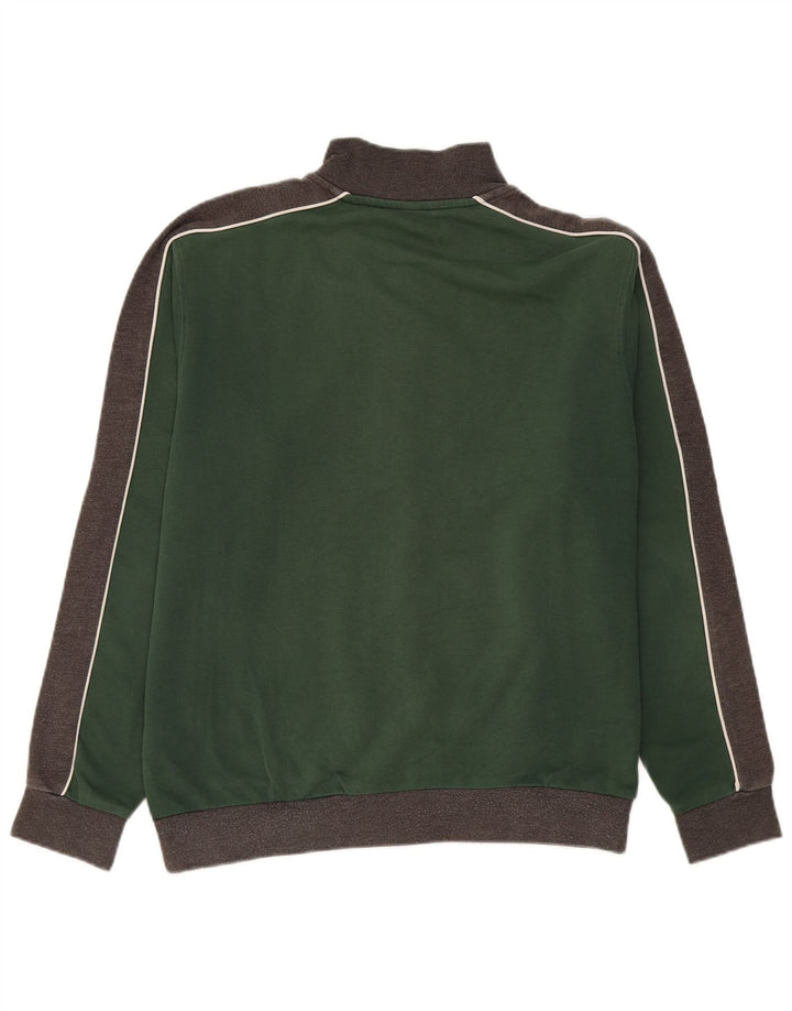 Arena Herren-Trainingsanzug-Top-Jacke, große graue Colourblock-Baumwolle