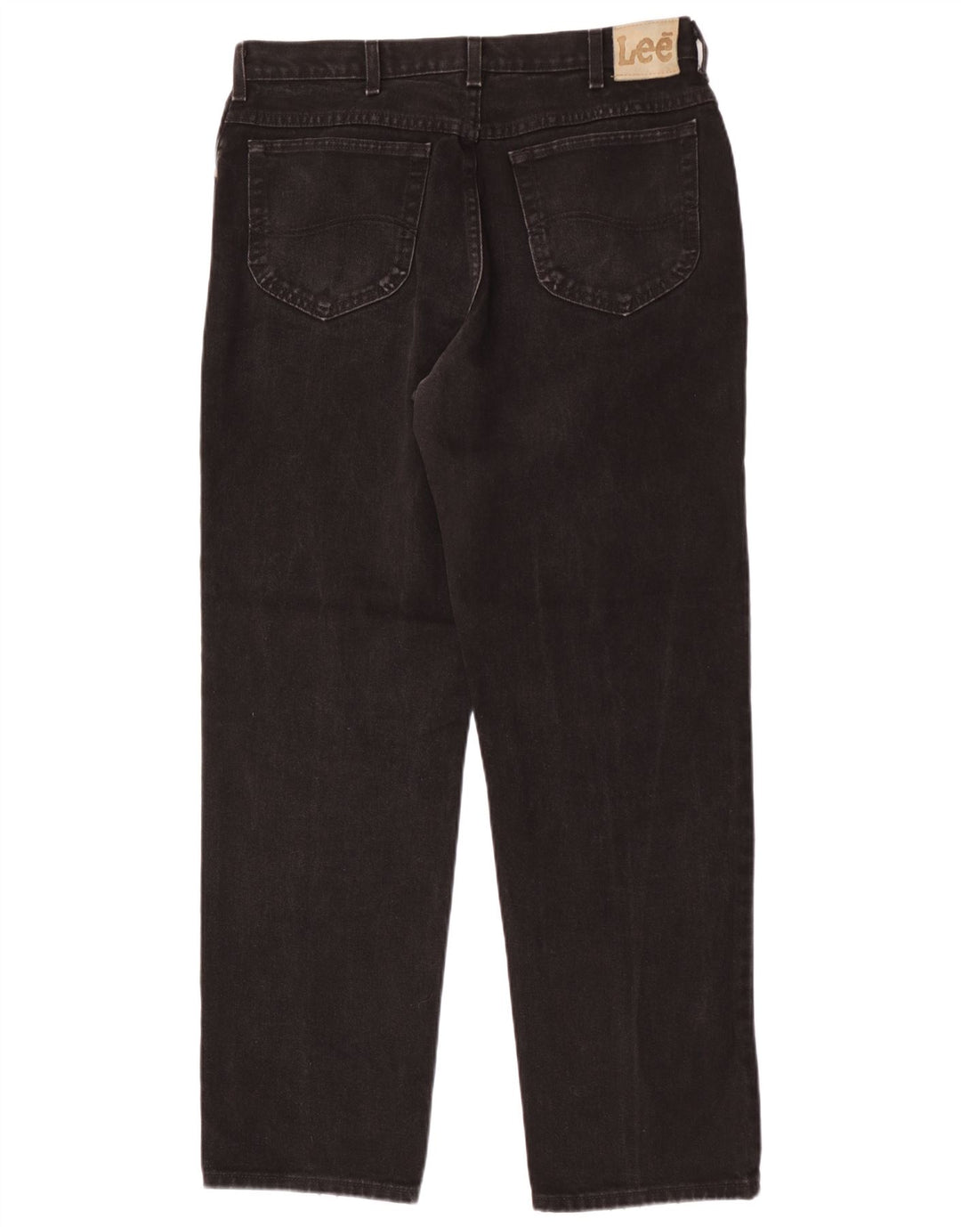 Lee Herren Straight Jeans W34 L32 Schwarz