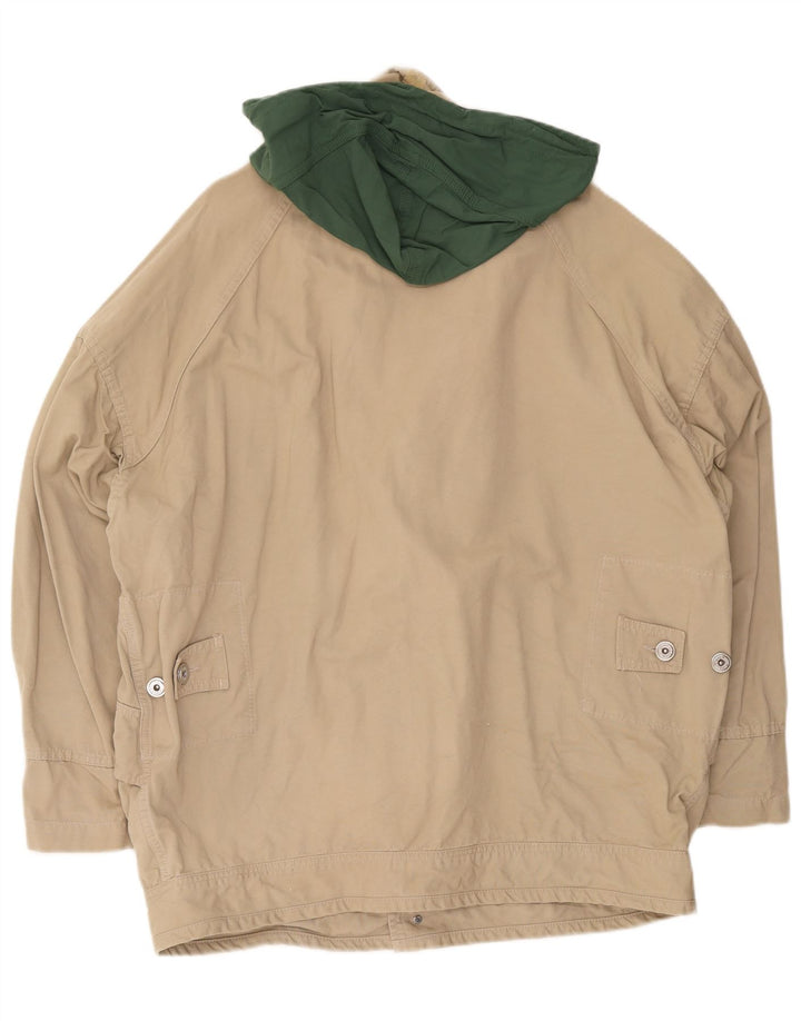 Murphy & Nye Herren-Utility-Jacke mit Kapuze, UK 42, XL, Beige, Baumwolle