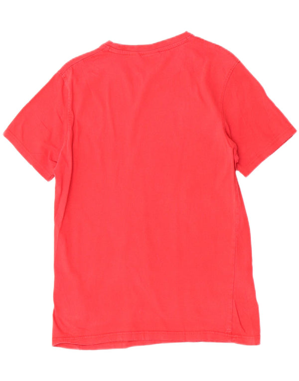 Fila Herren Grafik-T-Shirt-Oberteil aus mittelroter Baumwolle