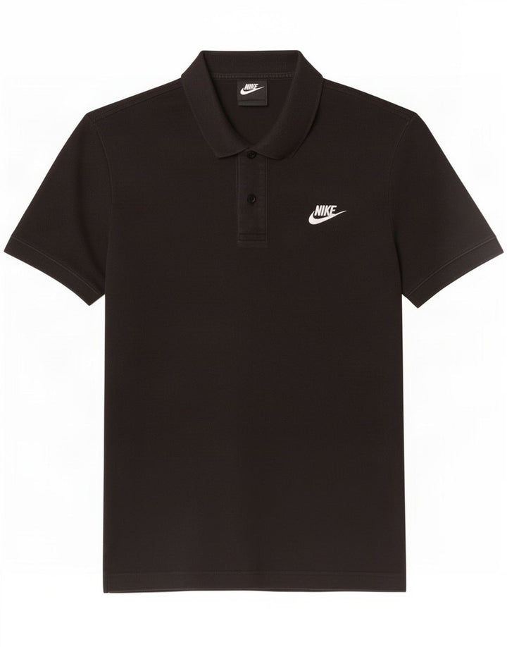 Nike Herren-Poloshirt, Größe S, schwarze Baumwolle