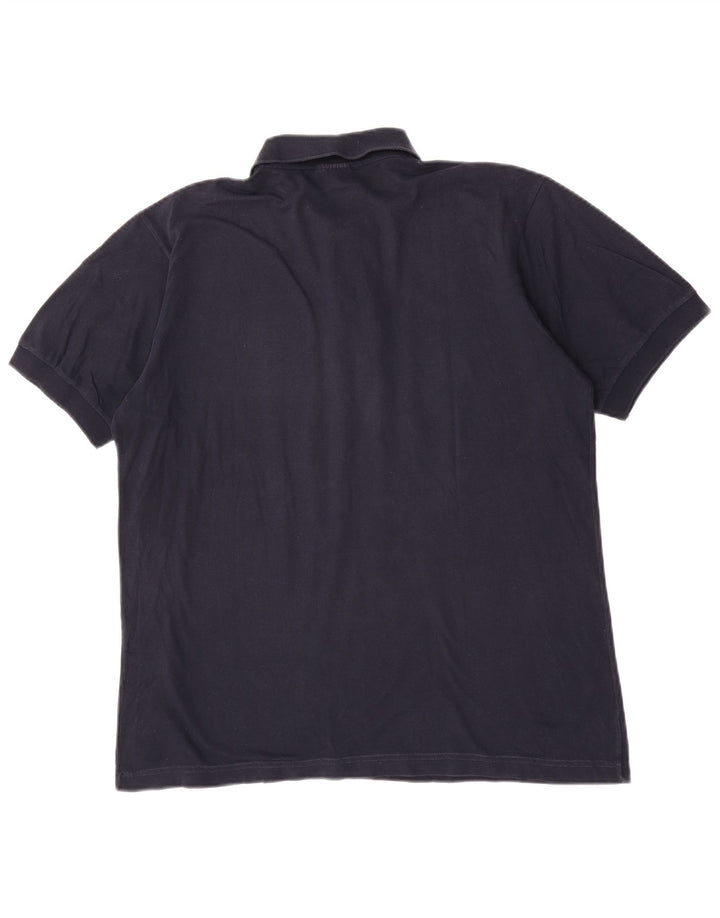 Sergio Tacchini Herren-Poloshirt, große marineblaue Baumwolle