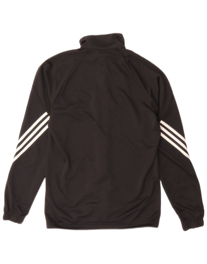 Adidas Herren Climalite Trainingsanzug Top Jacke Small Schwarz Polyester