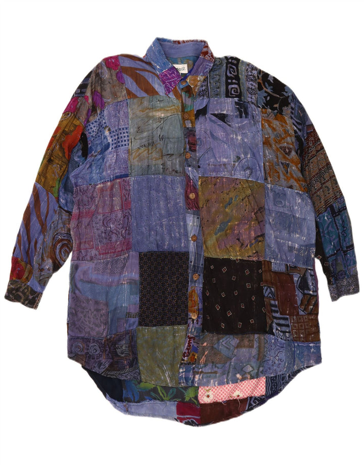 We Be Bop Damen-Hemdkleid in Übergröße, Gr. 18, XL, mehrfarbig, Patchwork