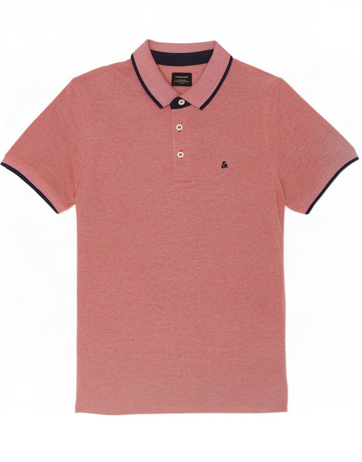 Jack & Jones Herren Poloshirt XS Rote Baumwolle