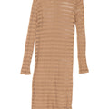 Zara Häkel-Strandkleid für Damen, UK 12, mittelbeige
