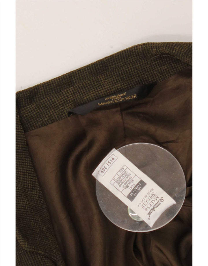 Marks & Spencer Damen St. Michael Blazer Jacke UK 16 Large Grün
