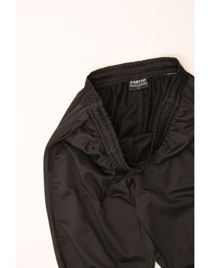 LOTTO Mens Tracksuit Trousers Joggers Large Black Polyester Vintage Lotto and Second-Hand Lotto from Messina Hembry 