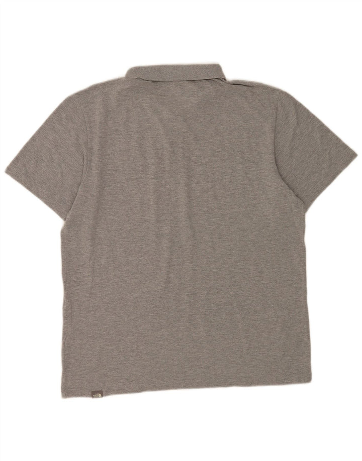 The North Face Herren-Poloshirt, große graue Baumwolle