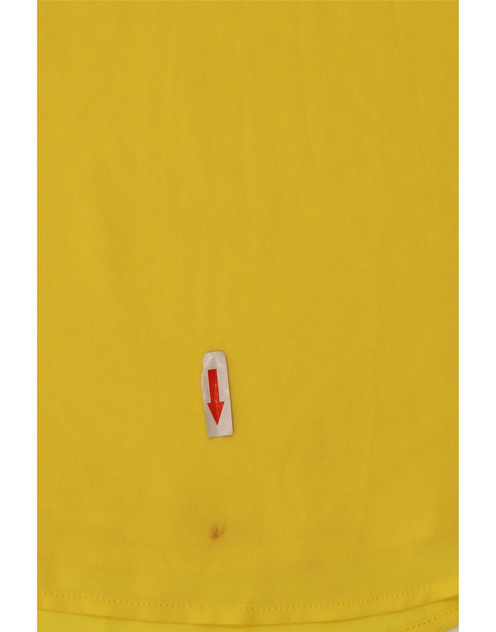 Oasis Ärmelloses Damen-Blusenoberteil, UK-Größe 44, Größe L, Gelb, Polyester