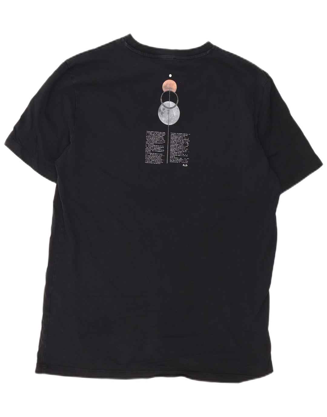 Liu Jo Herren-T-Shirt mit Grafik, Größe S, Schwarz