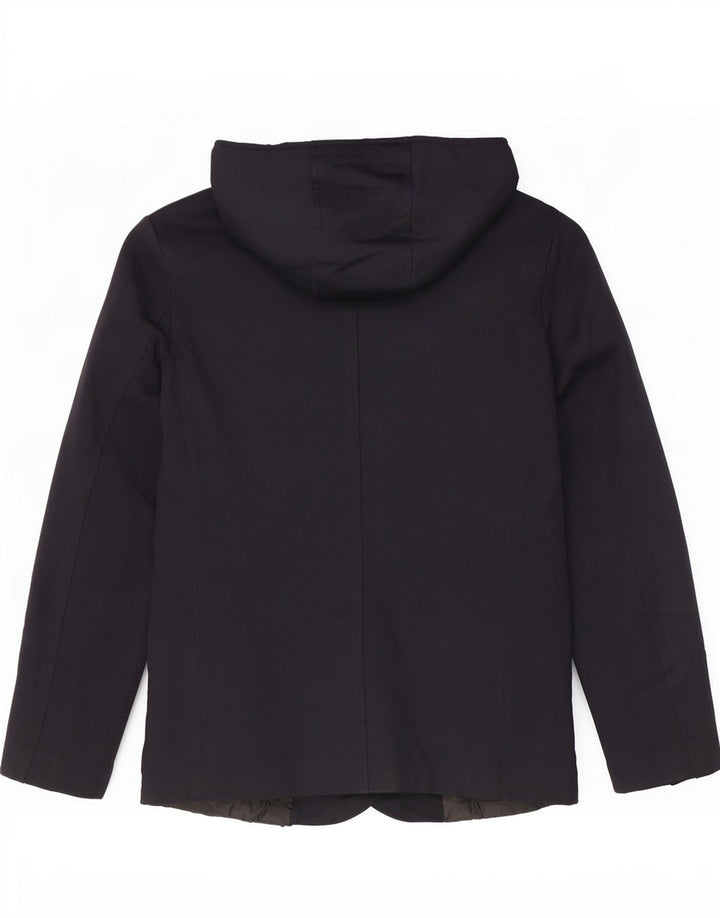 Zara Herren-Utility-Jacke mit Kapuze, UK 38, mittleres Marineblau