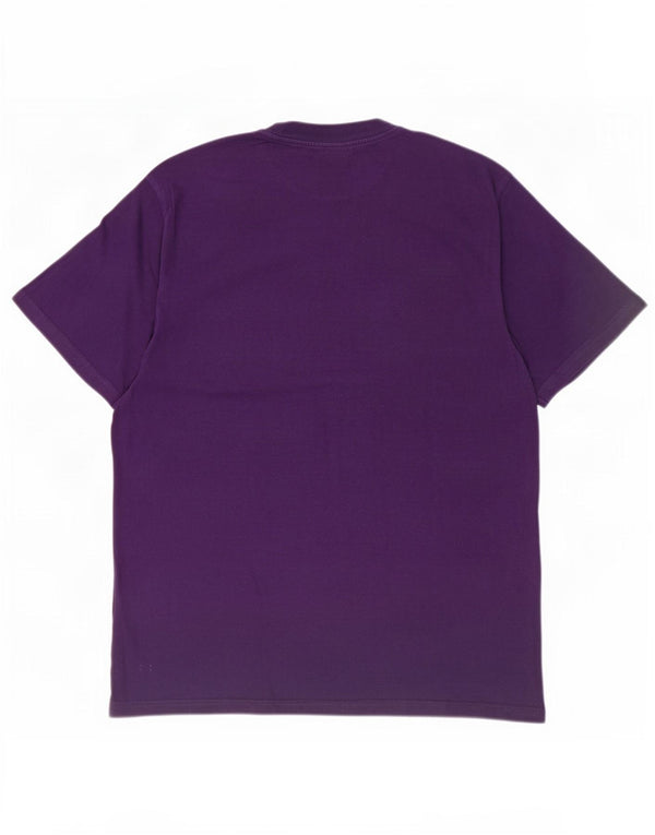 Carhartt Herren Grafik-T-Shirt-Oberteil aus mittelvioletter Baumwolle