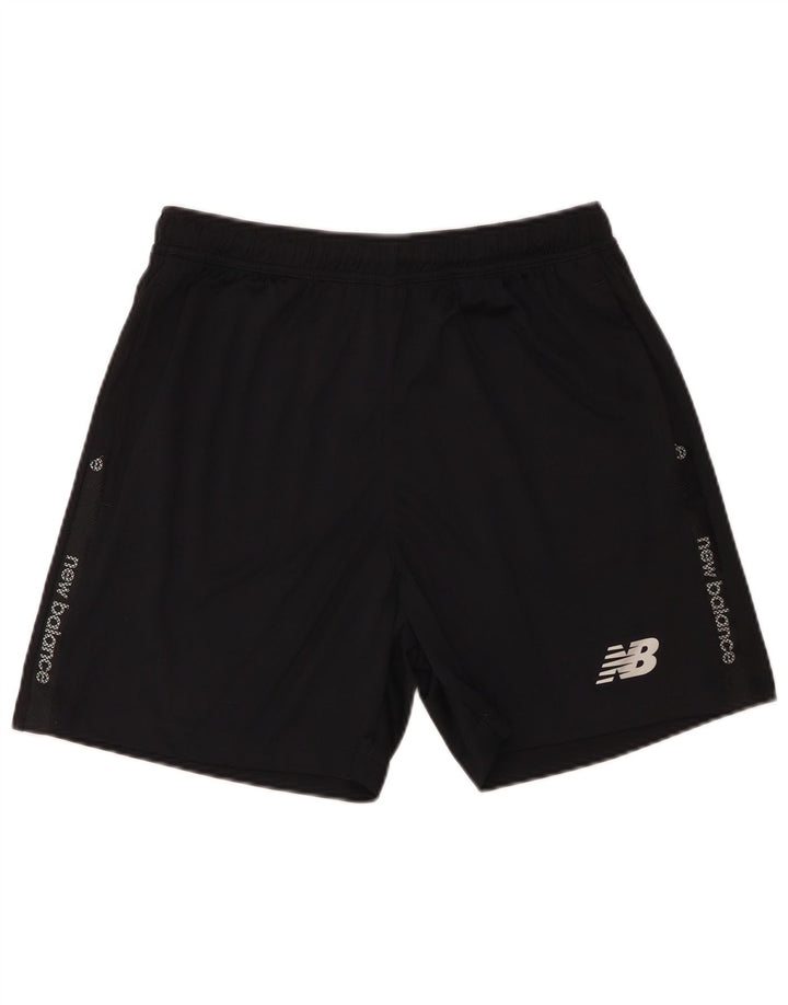 New Balance Herren Graphic Sport Shorts Large Schwarz Polyester