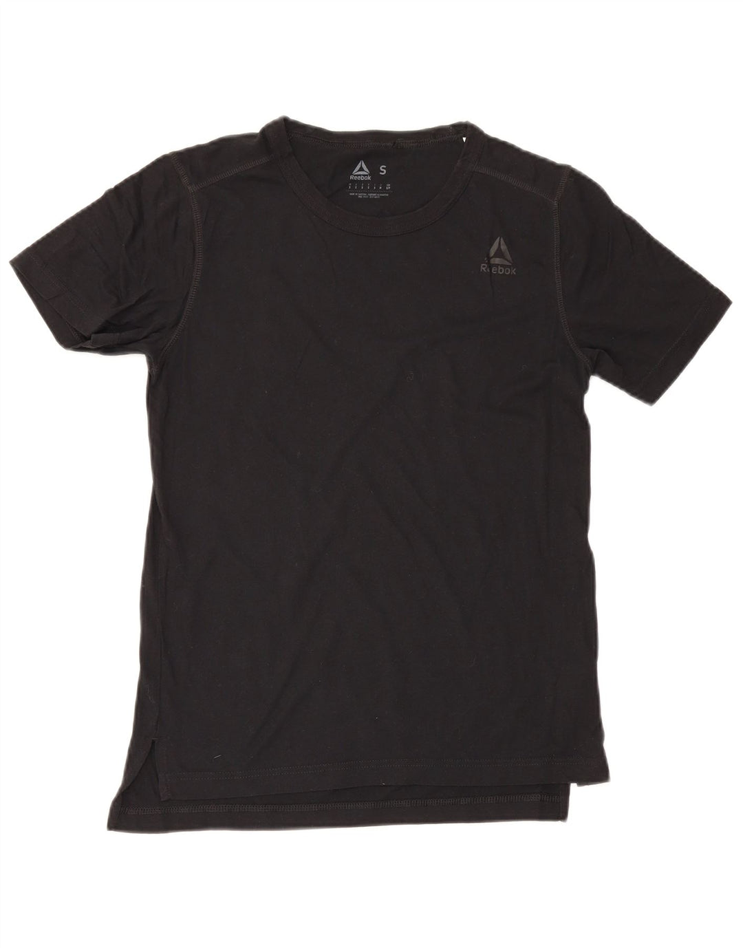 Reebok Herren T-Shirt Top Small Schwarz Baumwolle
