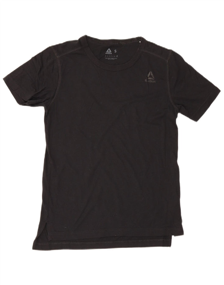 Reebok Herren T-Shirt Top Small Schwarz Baumwolle