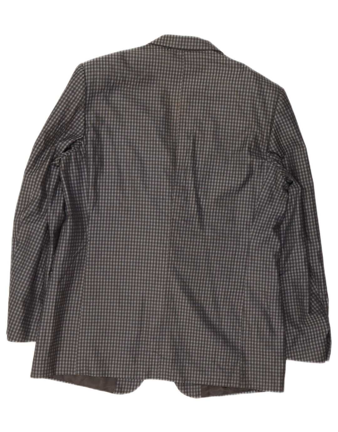 CAESAR Herren-Blazer mit 2 Knöpfen, IT 56, XL, grau, Gingham-Baumwolle