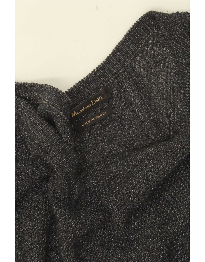 Massimo Dutti Damen Pulloverkleid UK 14 Mittelgrau