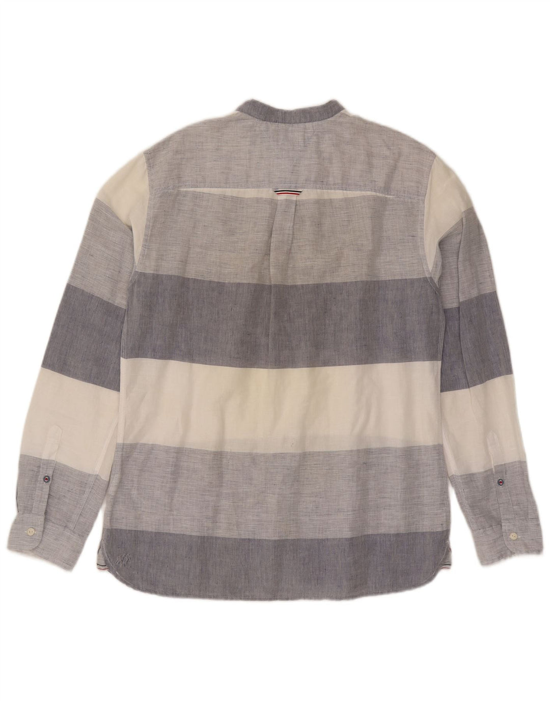 Tommy Hilfiger Herren-Hemd mit normaler Passform, großes, mehrfarbig gestreiftes Leinen