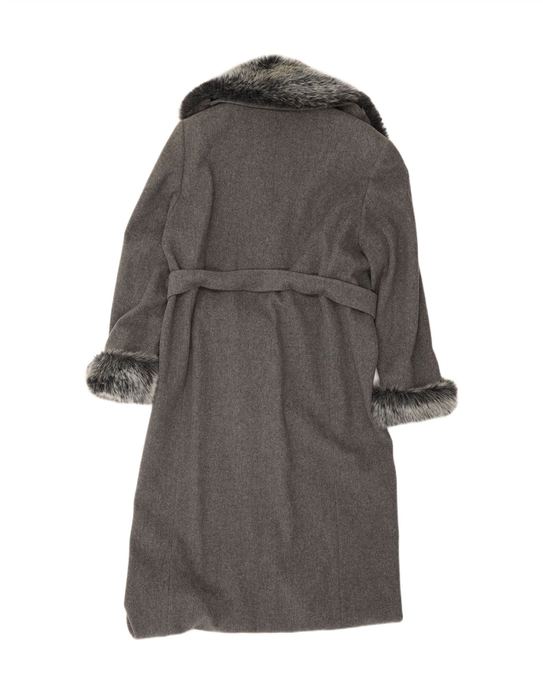 BETTY BARCLAY Damenmantel UK 16 Large Graue Schurwolle