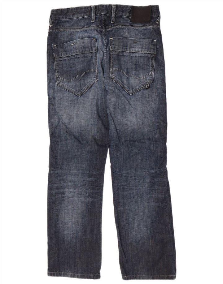 Jack & Jones Herren Straight Jeans W30 L30 Blaue Baumwolle