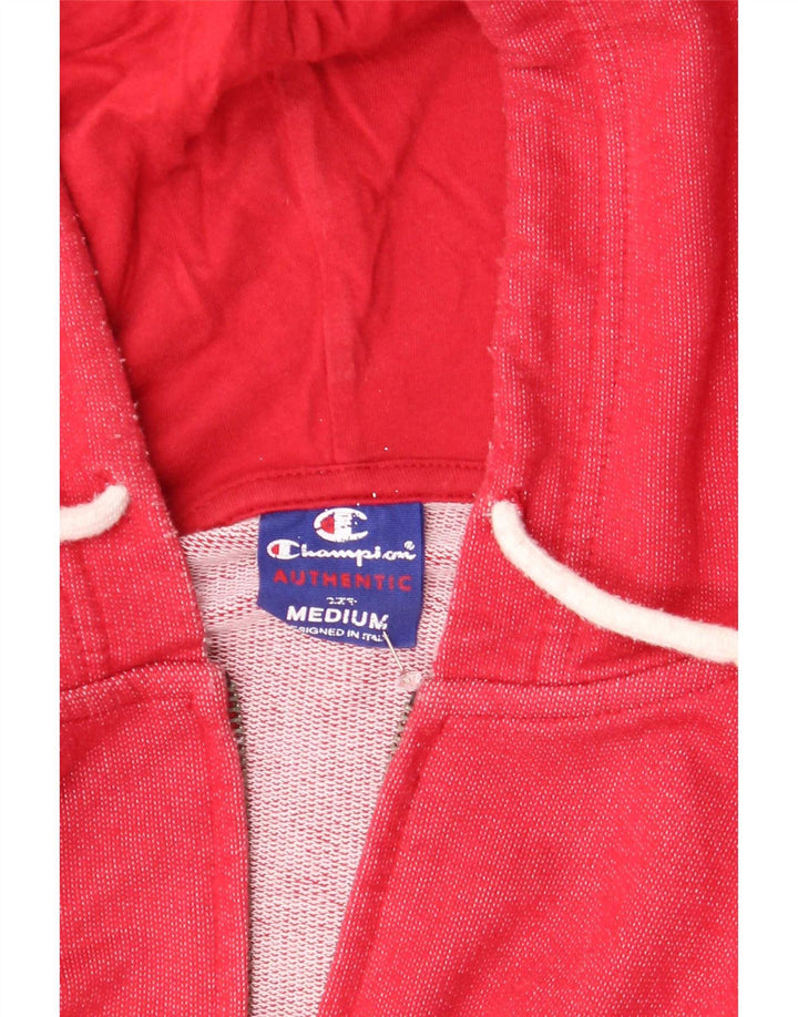 Champion Herren-Kapuzenpullover mit Reißverschluss, mittelrote Baumwolle
