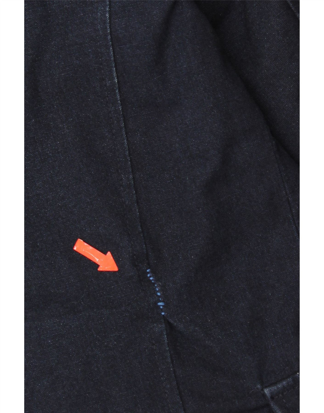 Zara Herren Pea Coat UK 36 Small Marineblaue Baumwolle