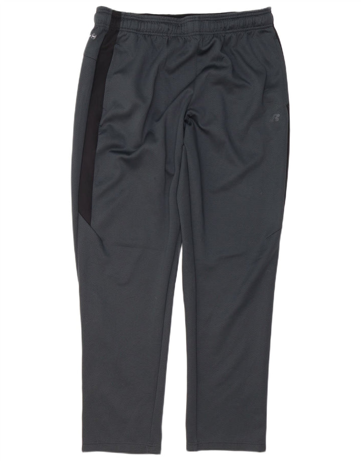 RUSSELL ATHLETIC Herren-Trainingshose, groß, graues Farbblock-Polyester