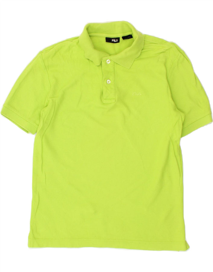 FILA Mens Polo Shirt Small Green Cotton Vintage Fila and Second-Hand Fila from Messina Hembry 