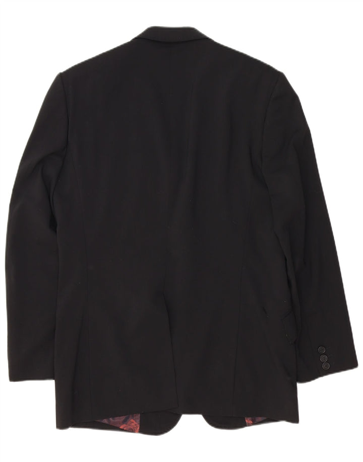 TED BAKER Mens 2 Button Blazer Jacket UK 38 Medium Black