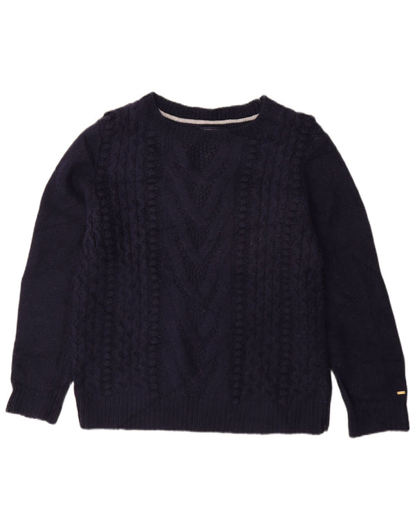 Tommy Hilfiger Damen-Pullover mit U-Boot-Ausschnitt, Gr. 18, XL, Marineblau, Acryl