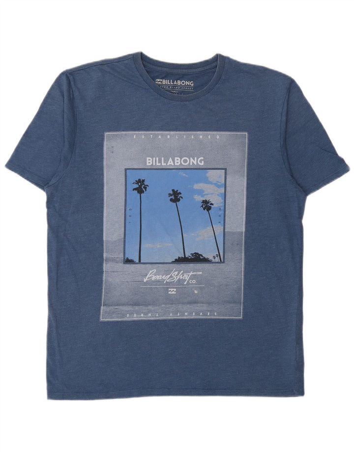 Billabong Herren-T-Shirt mit normaler Passform, Grafik, Größe S, Blau, Baumwolle