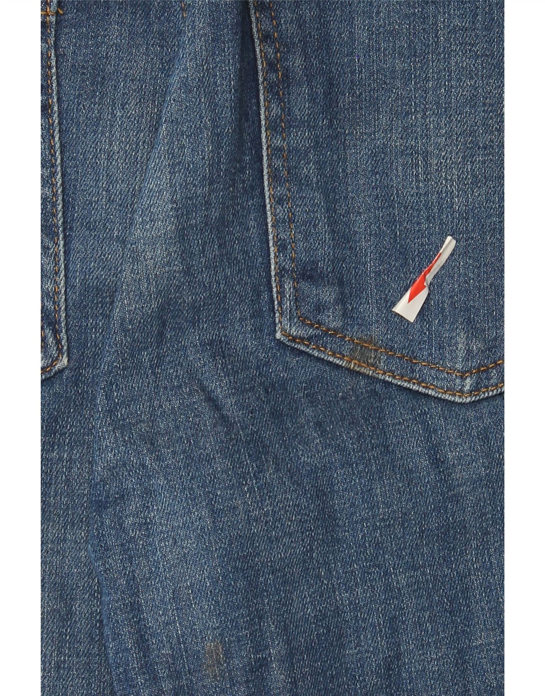 Zara Damen Bootcut Jeans EU 38 Small W28 L27 Marineblaue Baumwolle