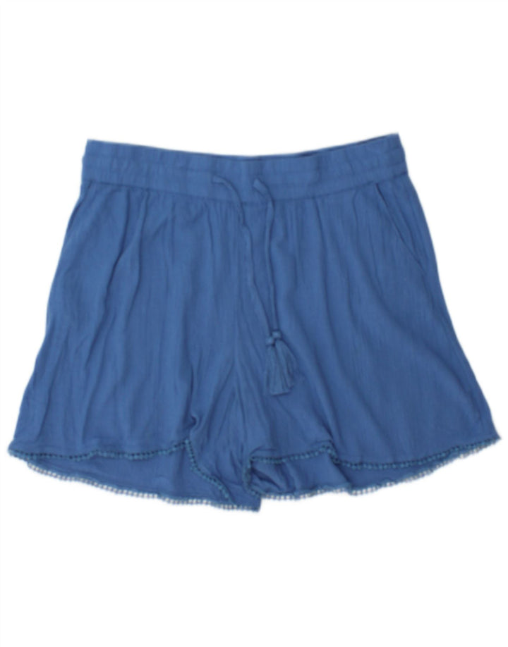 Marks & Spencer Damen Sportshorts UK 12 Mittelblaue Viskose
