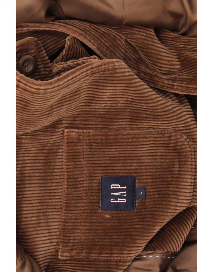 Gap Herren-Blazer aus Cord mit 3 Knöpfen, Gr. 40, Größe L, Braun, Baumwolle