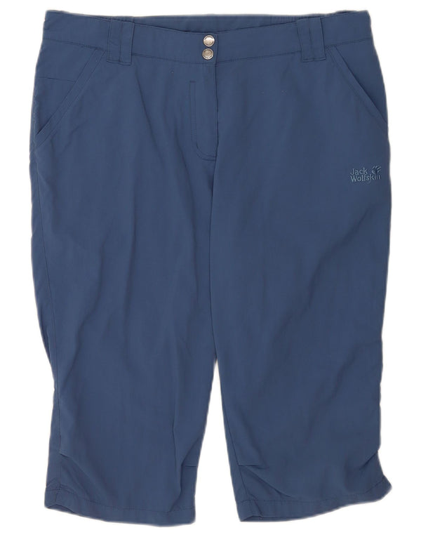Jack Wolfskin Damen Chinoshorts UK 12 Medium W32 Blau Polyamid