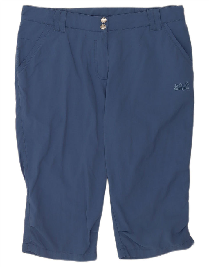 Jack Wolfskin Damen Chinoshorts UK 12 Medium W32 Blau Polyamid