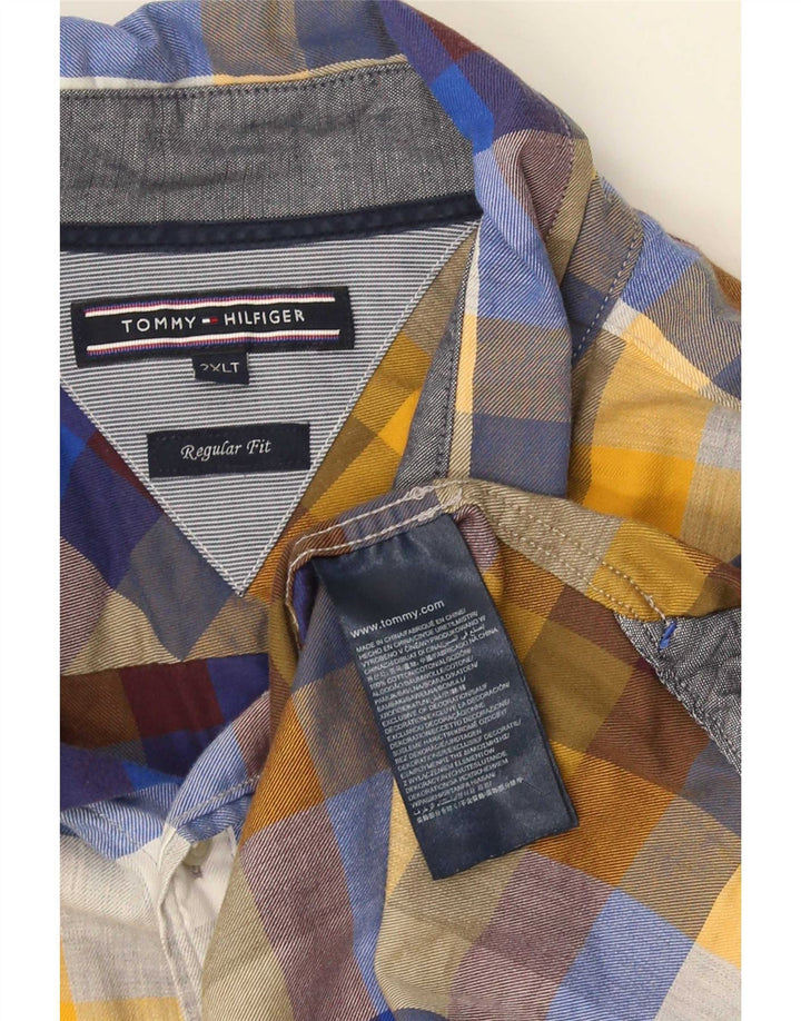 Tommy Hilfiger Herren-Hemd, groß, reguläre Passform, 2XL, mehrfarbig, kariert, Baumwolle