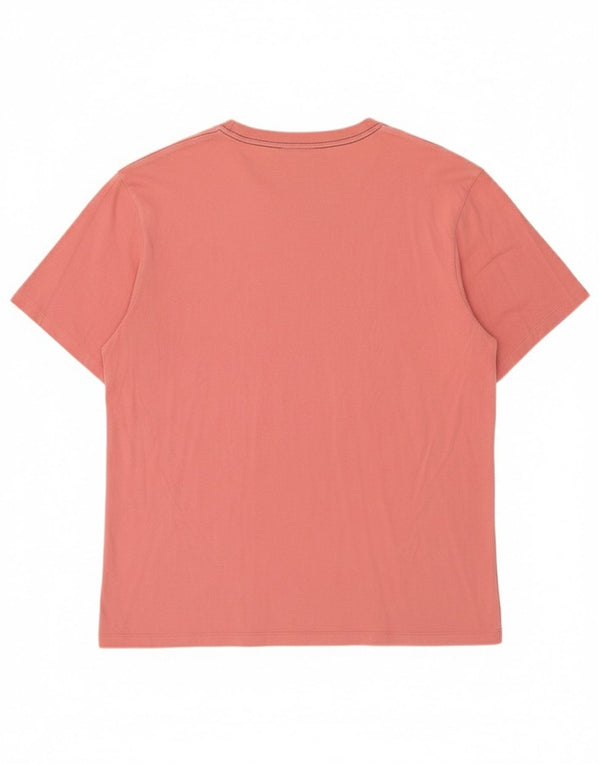 Calvin Klein Herren Grafik T-Shirt Top XL Rosa Baumwolle