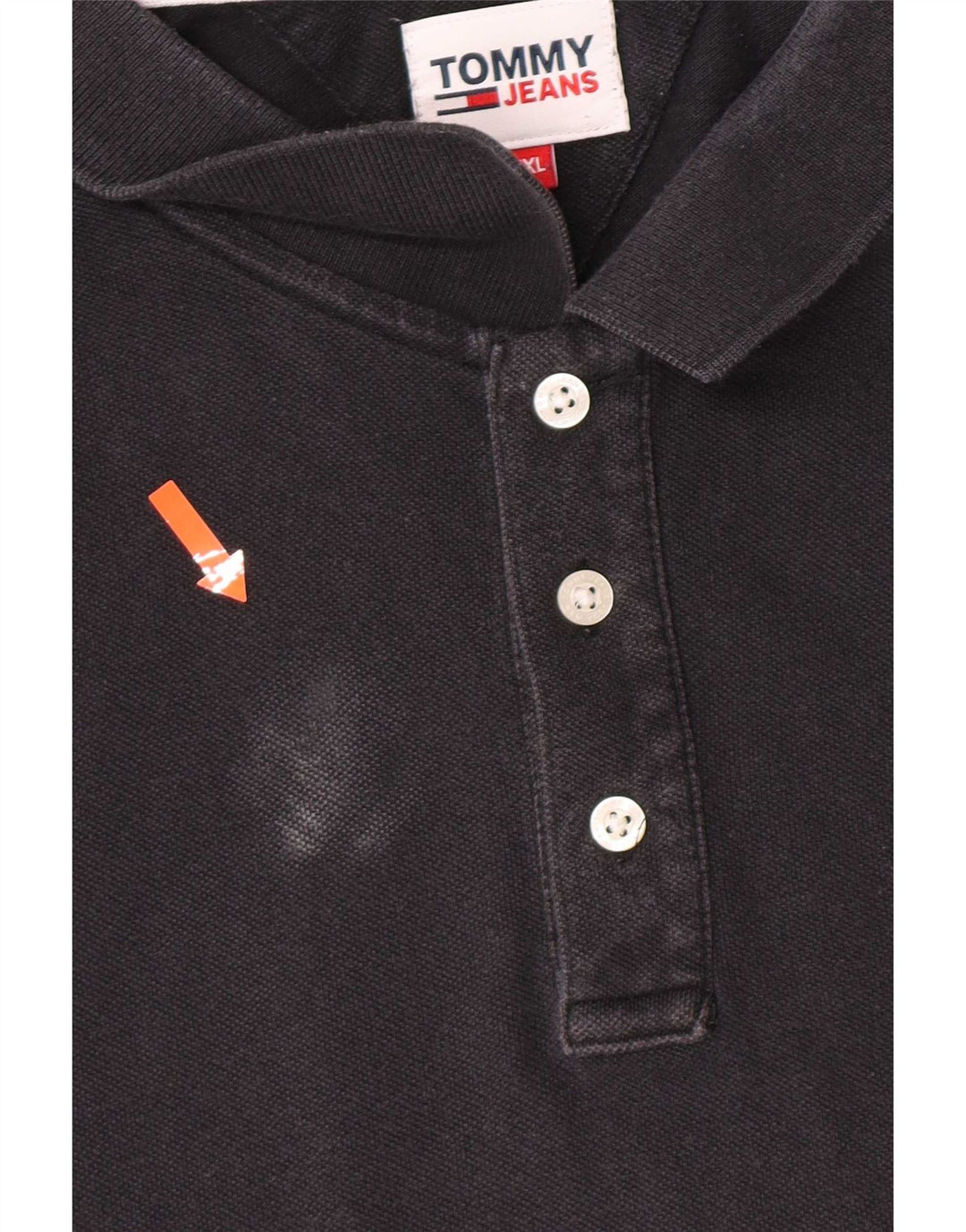 Tommy Hilfiger Herren Poloshirt 2XL Schwarz Baumwolle